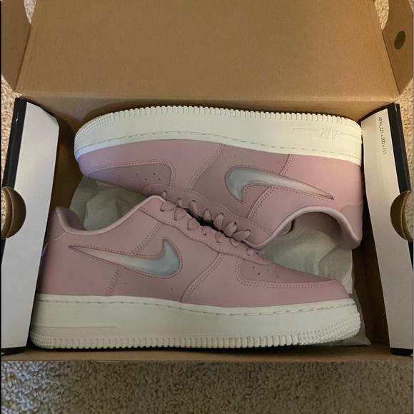 nike air force 1 jelly swoosh pink